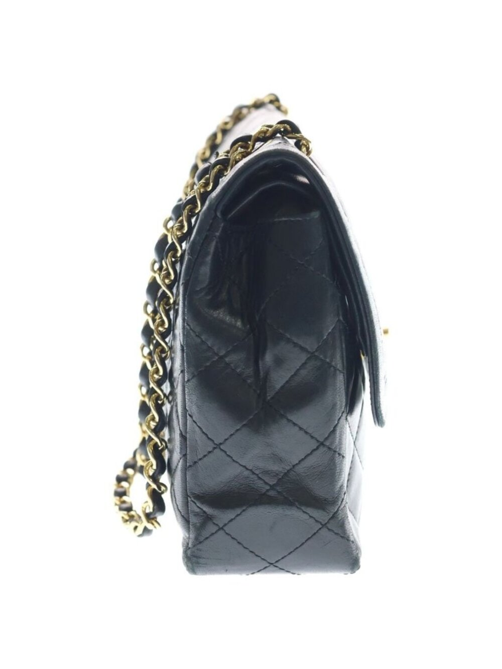 ★SOLD★ Chanel Quilted Limited Edition Double Flap Chain Shoulder Bag 2-Way Black - Picture 3 of 7